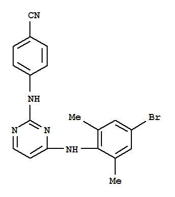 4-[[4-[(4-溴-2,6-二甲基苯基)氨基]-2-吡啶]氨基]-苯甲腈