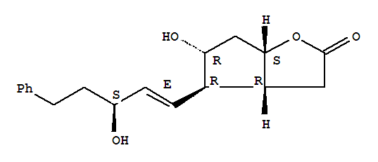 (+)-(3aR,4R,5r,6aS)-六氫-5-羥基-4-[(1E,3R)-3-羥基-5-苯基-1-戊烯基]-2H-環戊并[b]呋喃-2-酮