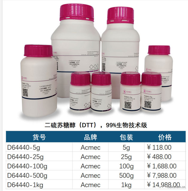 二硫蘇糖醇（DTT）