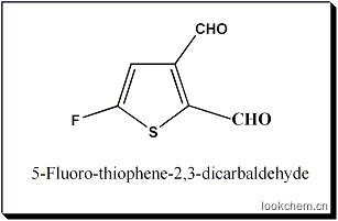 5-氟噻吩- 2 ,3 -二甲醛