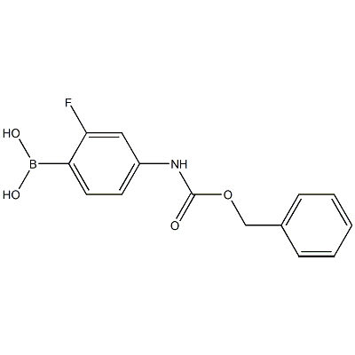 4-(芐氧羰基氨基)-2-氟苯硼酸