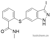 2-(3-碘-1H-吲唑-6-取代巰基)-N-甲基苯甲酰胺