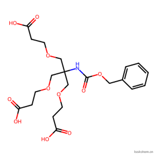 3-(2-(芐氧基)羰基]氨基}-3-(2-羧基乙氧基)-2-[(2-羧基乙氧基)甲基]丙氧基)丙酸